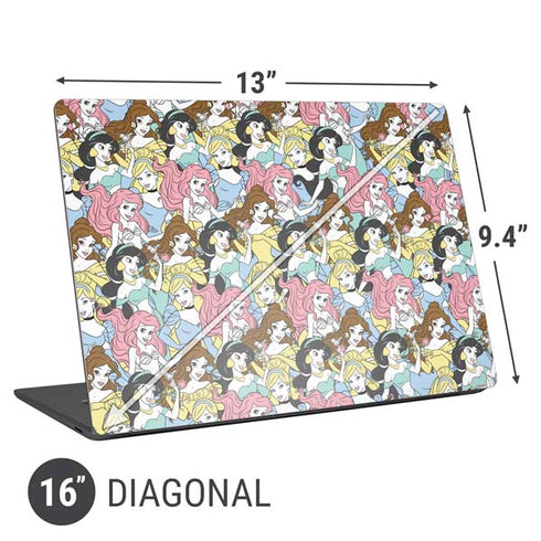 Disney Princess Disney Princesses Pattern Universal Laptop 16in (13 x 9.4in) Skin